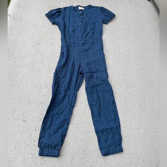 Pietsie 100% Linen Jumpsuit Size Small